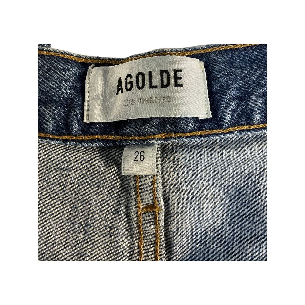 Agolde Utility Blue Cooper Cargo Denim Jeans Size 26 - Picture 5 of 6